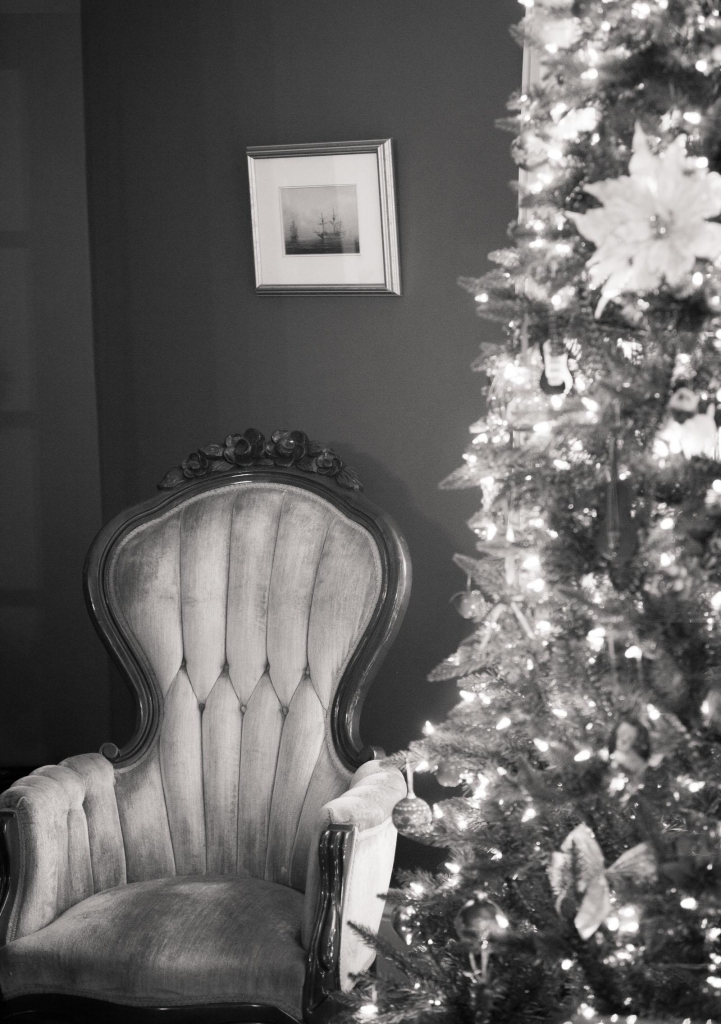 Chair and Christmas Tree